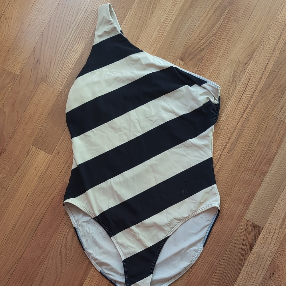 Tory Burch Black and Cream Kids One Piece